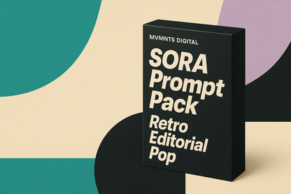 SORA Prompt Pack – Retro Editorial Pop