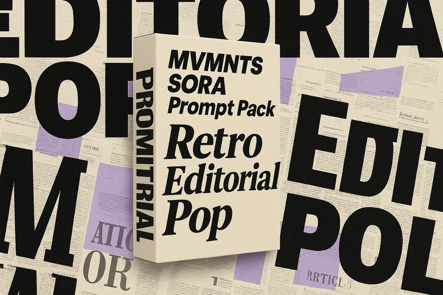 SORA Prompt Pack – Retro Editorial Pop