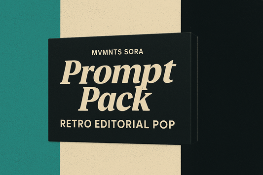 SORA Prompt Pack – Retro Editorial Pop