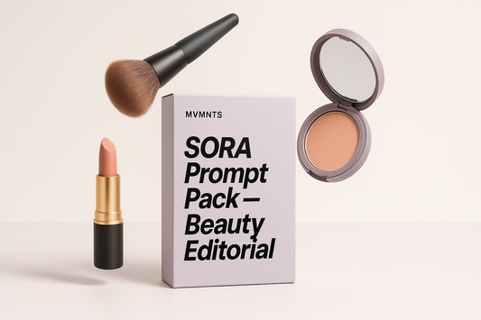 SORA Prompt Pack – Beauty Editorial